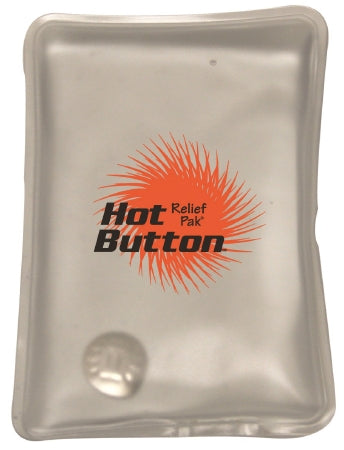 Fabrication Enterprises Instant Hot Pack Relief Pak® Hot Button™ General Purpose Small Vinyl / Gel Reusable - Each - 11-1025-EA