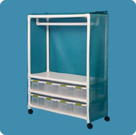 IPU Distribution Bin Cart Value Line PVC 4 Casters - Each - VL DBC8-EA