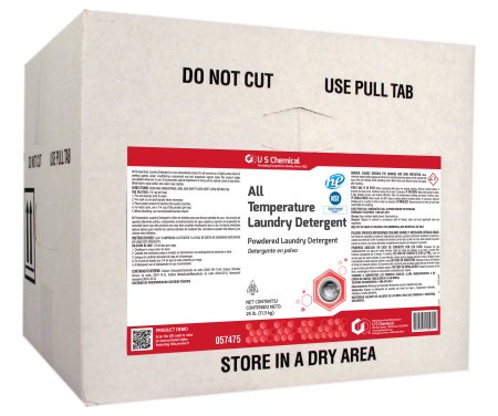 US Chemical Laundry Detergent All Temperature 25 lbs. Box Powder Floral Scent - Each - 057475.-EA