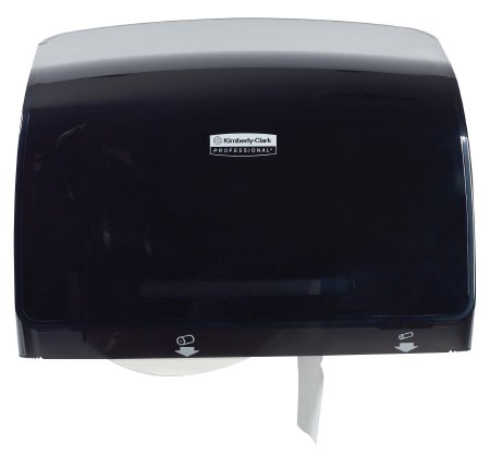 Kimberly Clark Toilet Tissue Dispenser K-C PROFESSIONAL MOD Smoke Plastic Manual Pull Jumbo Roll Wall Mount - Each - 34831-EA