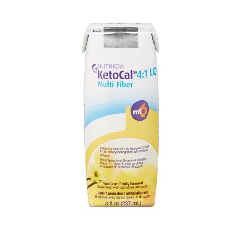 Nutricia North America Oral Supplement KetoCal® 4:1 LQ Vanilla Flavor Liquid 8 oz. Carton - Case of 27 - 113354-CS