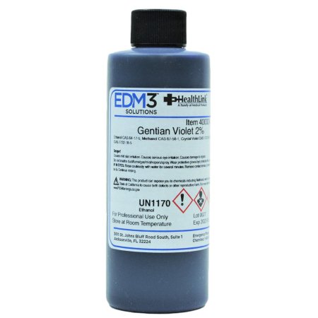 EDM 3 LLC Gentian Violet Solution 2% 4 oz. - Each - 400324-EA