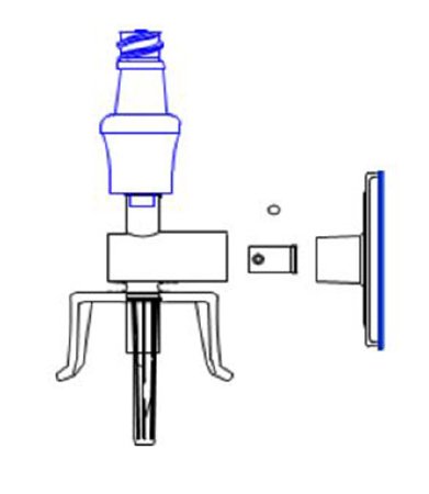 ICU Medical Protected Filter Vial Spike with Skirt Clave® - Case of 50 - CH-74S-CS