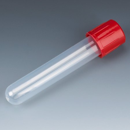 Globe Scientific Test Tube Plain 5 mL Screw Cap Polypropylene Tube - Case of 1000 - 6148R-CS