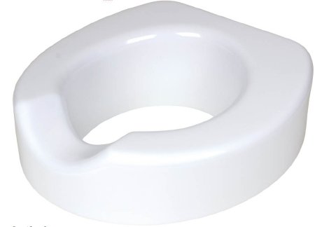 Apex-Carex Raised Toilet Seat Quick-Lock™ 4 Inch Height White 300 lbs. Weight Capacity - Case of 2 - FGB32000 0000-CS
