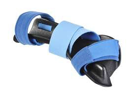 Alimed Resting Hand Mitt Splint AliMed® Foam Right Hand Black / Blue Small - Each - 2970003591-EA