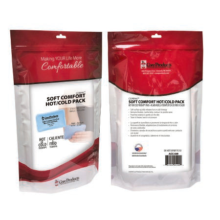 Core Products Hot / Cold Pack Soft Comfort CorPak General Purpose Small 3 X 5 Inch Polyethylene / Polyester / Propylene Glycol / Bentonite Clay / Water Reusable - Each - ACC-549-EA
