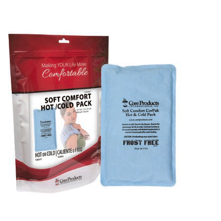 Core Products Hot / Cold Pack Soft Comfort CorPak General Purpose Medium 6 X 10 Inch Polyethylene / Polyester / Propylene Glycol / Bentonite Clay / Water Reusable - Each - ACC-550-EA