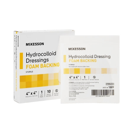 McKesson Hydrocolloid Dressing McKesson 4 X 4 Inch Square - Each - 1889-EA