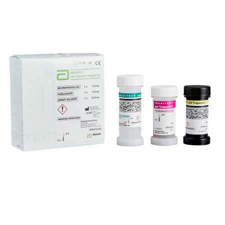 Abbott Reagent Architect™ Cardiac Marker Troponin I For Architect c4100 / ci16200 / Ci8200 / i1000SR / i2000 / i2000SR Analyzers 100 Tests - Box of 100 - 02K4127-BX