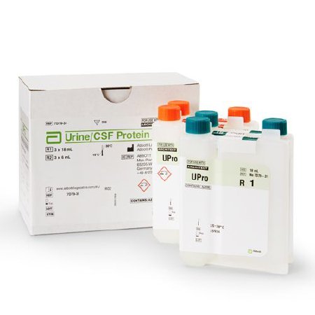 Abbott Reagent Architect™ Metabolic Immunoassay Urine / Cerebrospinal Fluid (CSF) Protein For Architect c16000 / c4000 / c4100 / c8000 / ci16200 / ci8200 Analyzers 209 Tests - Box of 209 - 07D7932-BX