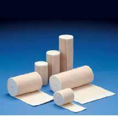 DeRoyal Elastic Bandage 4 Inch X 10 Yard Double Hook and Loop Closure Tan Sterile Standard Compression - Case of 20 - 9710-4510-CS