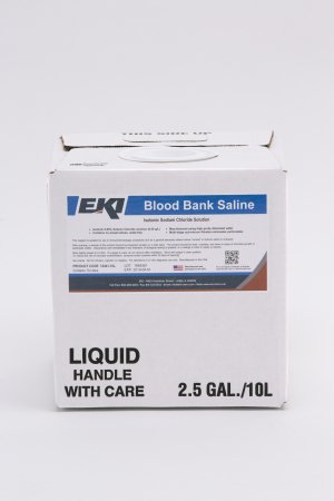 EK Industries Inc Immunohematology Reagent Saline Blood Bank 0.85% 10 Liter - Each - 12441-10L-EA