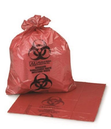 Colonial Bag Corp Infectious Waste Bag Colonial Bag 20 to 30 gal. Red Bag LLDPE 30 X 36 Inch - Case of 250 - HXR36-CS