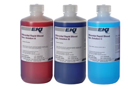 EK Industries Inc Differential Rapid Stain Kit 3 X 500 mL - Each - 2295-500ML-EA