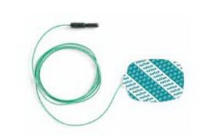 Natus Medical EMG Ground Plate Electrode with Leadwire Natus® 40 X 50 mm X 79 Inch Lead Length Silver / Silver Chloride NonSterile Rectangular with Rounded Edges Tip Disposable - Each - 019-409100-EA