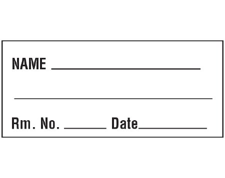 Shamrock Scientific Pre-Printed / Write On Label Shamrock Advisory Label White - Each - SL-1-PRE-EA