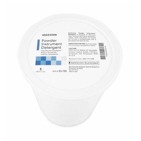 McKesson Instrument Detergent McKesson Powder Concentrate 5 lbs. Pail Citrus Scent - Each - 53-150-EA