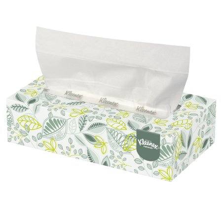 Kimberly Clark Kleenex® Naturals Facial Tissue White 8 X 8-2/5 Inch 125 Count - Box of 125 - 21601-BX