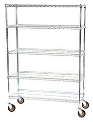 Lakeside Manufacturing Wire Cart 24 X 48 X 63 Inch Shelf: 24 X 48 Inch - Each - R244863CC-5-EA