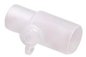 Vyaire Medical AirLife Temperature Probe Adapter 22 I.D. X 22mm O.D., With Temperature Port - Case of 50 - 5979-504-CS