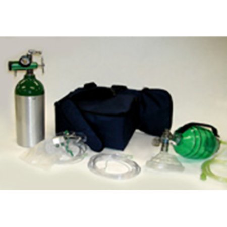 Mada Medical Products First-In Oxygen Resuscitator Kit (Filled) with Carrying Case Size M9 Aluminum - Each - 1411-EA
