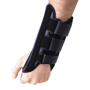 Breg Cock-Up Wrist Brace Breg® Aluminum / Foam / Nylon Right Hand Black Medium - Each - 10273-EA