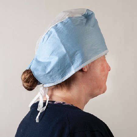 Busse Hospital Disposables Surgeon Cap One Size Fits Most Blue Tie Closure - Case of 500 - 335-CS