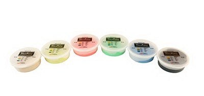 Fabrication Enterprises Therapy Putty Set CanDo® Antimicrobial TheraPutty® 2X-Soft / X-Soft / Soft / Medium / Firm 6 X 6 oz. - Box of 1 - 10-2636-BX
