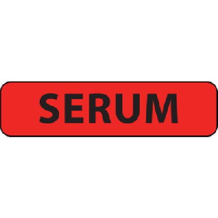 Precision Dynamics Drug Label MedVision® Anesthesia Label Serum Red 5/16 X 1-1/4 Inch - Each - MV01FR0963-EA