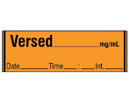 Shamrock Scientific Pre-Printed / Write On Label Shamrock Anesthesia Label Orange - Each - SA-213-DTI-EA