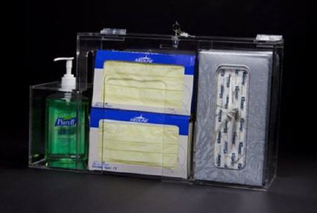 Dynamic Diagnostics Hygiene Dispensing Station Dynamic Diagnostics Wall Mount Clear Acrylic - Each - 4000-34-EA