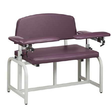 Clinton Industries Blood Drawing Chair Lab X Series Bariatric Padded Flip Up Arm Desert Tan - Each - 66000B-3DT-EA