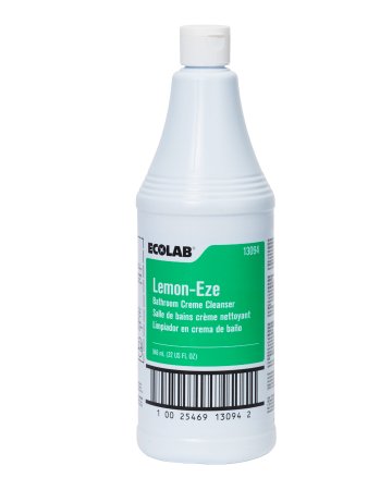 EcoLab Lemon-Eze® Surface Cleaner Manual Squeeze Cream 32 oz. Bottle Lemon Scent NonSterile - Case of 12 - 6113094-CS