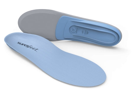 Superfeet Insole High Density Foam Blue Male 11-1/2 to 14 / Female 12-1/2 and Up - Pair - 2412-PR