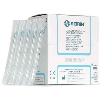 Lhasa OMS Acupuncture Needle Seirin® 5 Japanese Gauge 60 mm Length L-Type - Box of 100 - LC.25X60-BX