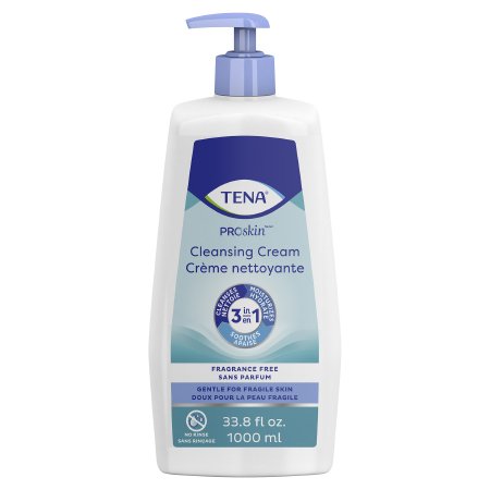 Essity HMS North America Inc Rinse-Free Body Wash TENA® ProSkin™ Cream 33.8 oz. Pump Bottle Unscented - Case of 8 - 64415-CS