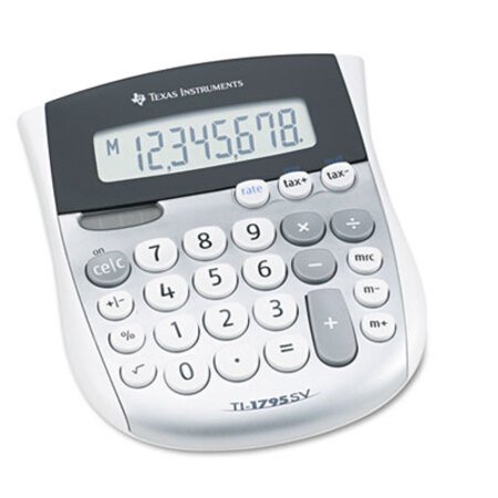 Texas Instruments TI-1795SV Minidesk Calculator, 8-Digit LCD - Each - TEX-TI1795SV-EA