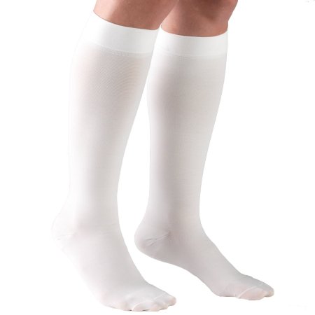 Truform Compression Stocking Truform® Knee High Medium White Closed Toe - Each - 8865-WH-M-EA