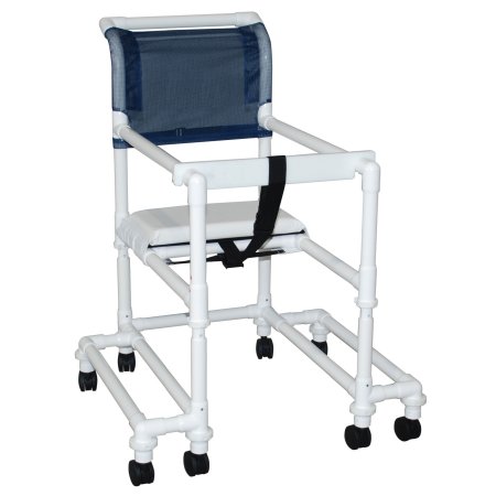 MJM International Walker Chair Tall 400 Series PVC Frame 300 lbs. Weight Capacity 22 to 29 Inch Seat Height - Each - 418-OR-3TW-T-EA