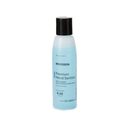 McKesson Hand Sanitizer McKesson Premium 4 oz. Ethyl Alcohol Gel Bottle - Each - 53-28032-4-EA