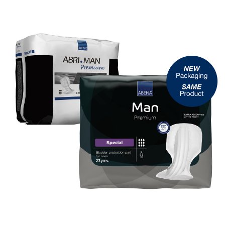 Abena North America Incontinence Liner Abri-Man™ Special 29 Inch Length Heavy Absorbency Fluff / Polymer Core One Size Fits Most - Bag of 21 - 300744-BG