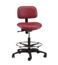 Brewer/Dental Industrial Stool Task Series Pneumatic Height Adjustment 5 Casters Gray - Each - VT-2-C-PR37-EA