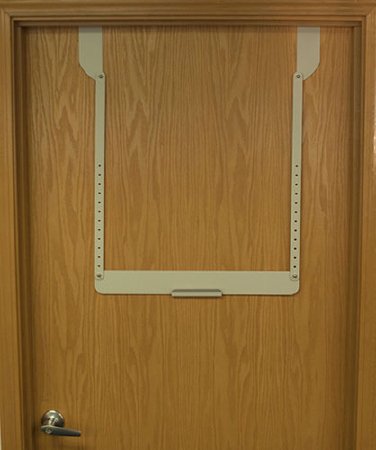 Bowman Manufacturing Door Hanger - Protective Apparel Dispenser Bowman® Door Mounted 1-Protective Apparel Dispenser Quartz 2-15/16 X 26-1/8 X 29-1/2 Inch Powder-Coated Steel - Each - MB-450-EA