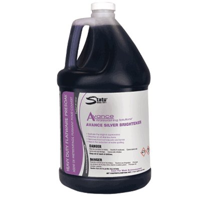 State Cleaning Solutions Dish Detergent Avance™ Silver Brightener 1 gal. Jug Liquid Concentrate Chlorine Scent - Case of 4 - 119728-CS