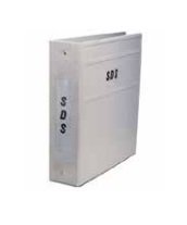 Carstens SDS Binder Carstens® 3 Ring Gray / Black Side Opening - Each - 1762-3R-EA