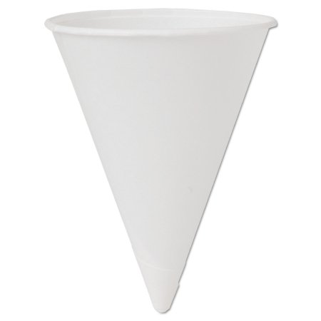 Lagasse Drinking Cup Dart® 4 oz. White Paper Disposable - Case of 5000 - SCC4BRCT-CS