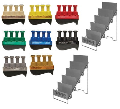 Fabrication Enterprises Hand Exerciser CanDo® Digi-Flex® LiTE® Tan / Yellow / Red / Green / Blue / Black / Silver / Gold - ST/8 - 10-3779-ST