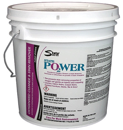State Cleaning Solutions Laundry Detergent State Power 7 lbs. Pail Powder Scented - Case of 4 - 121577-CS