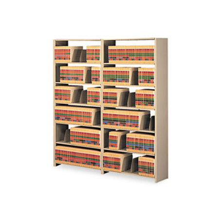 Tennsco Snap-Together Steel Seven-Shelf Closed Starter Set, 48w x 12d x 88h, Sand - Each - TNN-128848PCSD-EA